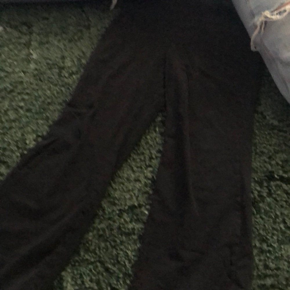 Black flare sweatpants